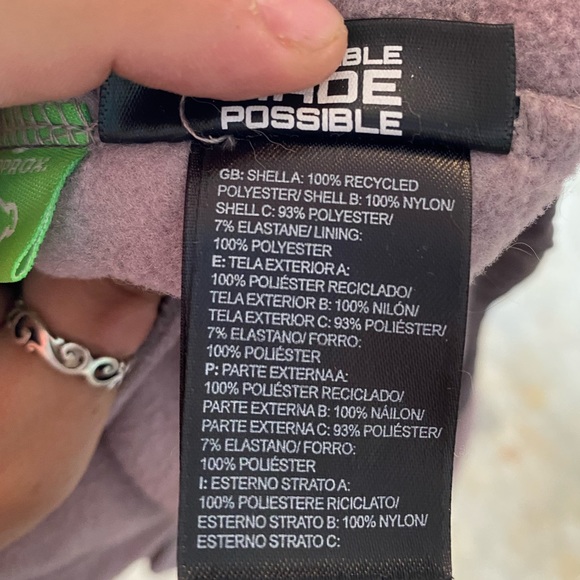 NWOT Purple North Face Fleece Jacket - Picture 3 of 5